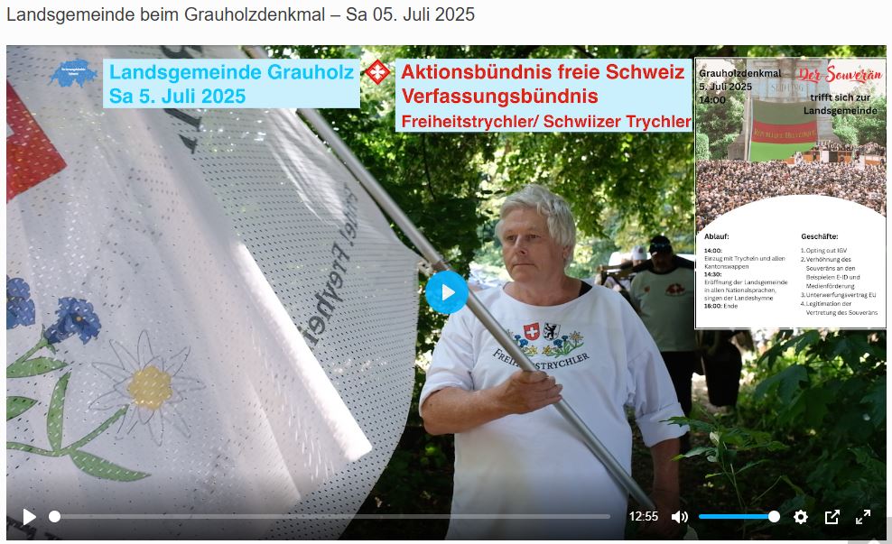 Landsgemeinde beim Grauholzdenkmal – Sa 05. Juli 2025
