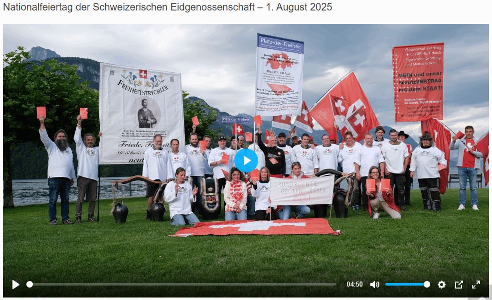 Nationalfeiertag der Schweizerischen Eidgenossenschaft – 1. August 2025